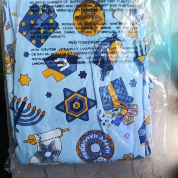 New Childrens Place Hanukkah Pajamas Size 16 top and bottom - Picture 2 of 2